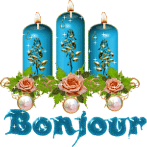 Gifs animés bonjour bougie